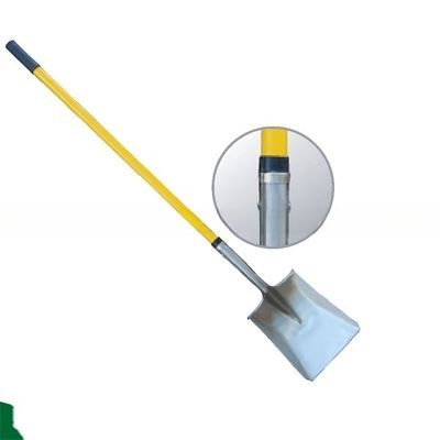 Metal Work Essential S519LS Square-point Shovel with Long Fiberglass Handle