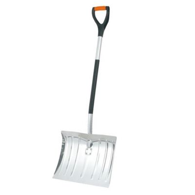 DIY Grade S-type Aluminum Snow Spade with Bend Aluminum Tube Handle Blade Length 13 1/2in