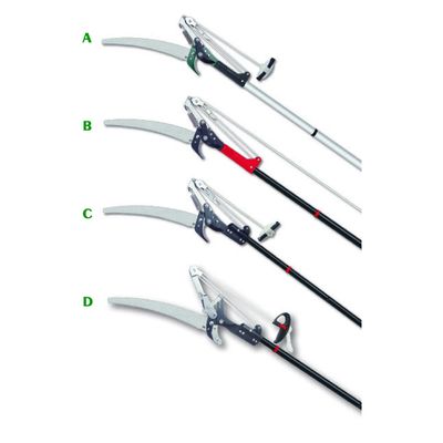 Effortlessly Trim Branches with Steel Curved Extendable Tree Pruner Telescopic Pole Saw