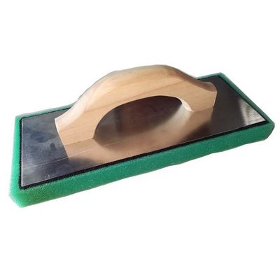 Customized Support Carbon Steel Trowel Popular Foam Trowel with Wooden Handle