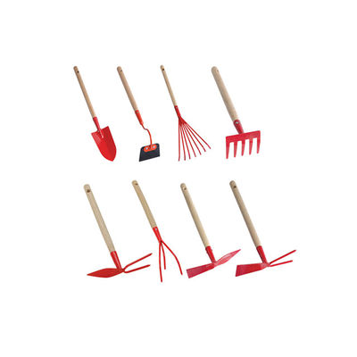 8pcs Small Hand/Garden Tools Set with Same as Sample Carbon Steel Wooden Handle