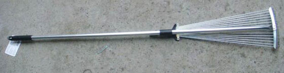 15T Aluminum Handle Adjustable Steel Rake Ideal for DIY Grade Gardening Tasks