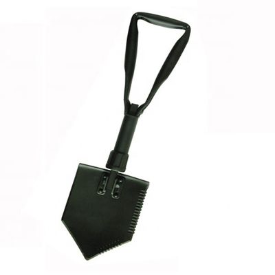 True Tempered S900 Folding Spade with Steel Tube Handle and Carbon Steel Construction