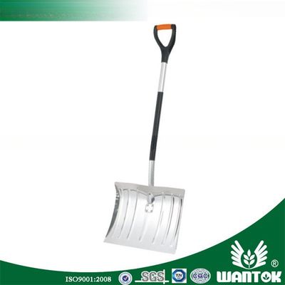 DIY Grade S-type Aluminum Snow Spade with Bend Aluminum Tube Handle Blade Length 13 1/2in