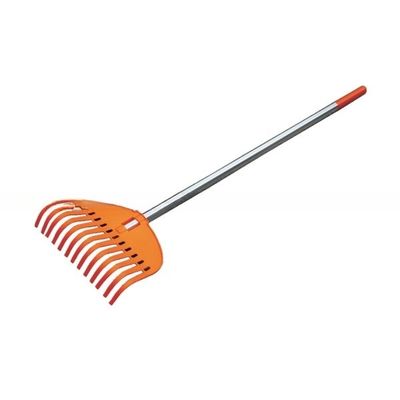 Telescopic Aluminium Handle Plastic Garden Rake for Easy Leaf and Debris Collection