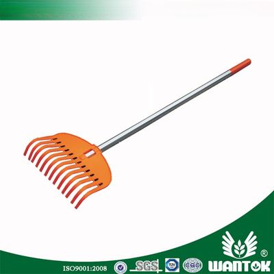 Telescopic Aluminium Handle Plastic Garden Rake for Easy Leaf and Debris Collection