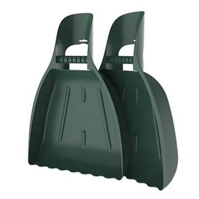 Plastic Leaf Scoops and Hand-Held Rake Set Perfect for Leaf Cleaning Tine Length 3in