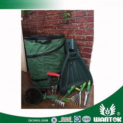 Plastic Leaf Scoops and Hand-Held Rake Set Perfect for Leaf Cleaning Tine Length 3in