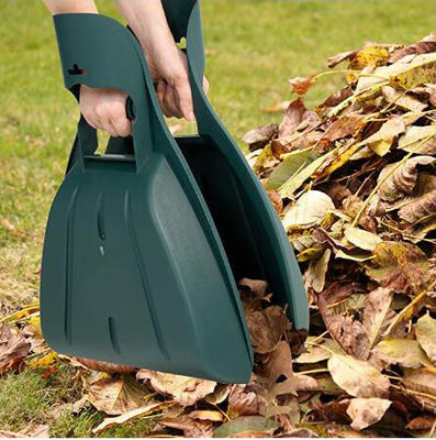 Plastic Leaf Scoops and Hand-Held Rake Set Perfect for Leaf Cleaning Tine Length 3in