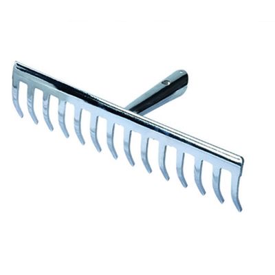 Professional Customized Handle Galvanized Steel Garden Rake Head for Lawn Maintenance