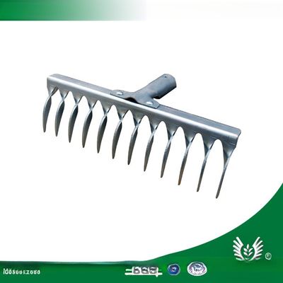 Professional Customized Handle Galvanized Steel Garden Rake Head for Lawn Maintenance
