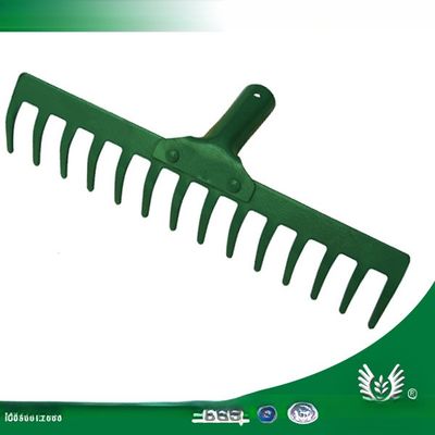 Professional Customized Handle Galvanized Steel Garden Rake Head for Lawn Maintenance