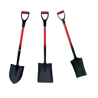 Customized Support 28inch Round Point Shovel with Fiberglass Handle and D Plastic Grip