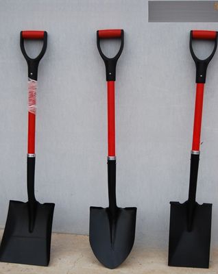 Customized Support 28inch Round Point Shovel with Fiberglass Handle and D Plastic Grip