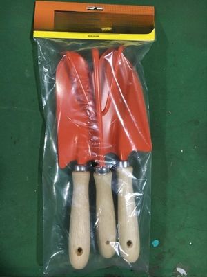 Essential GARDEN TOOL SET 3PCS Wooden Handle Mini Shovel/Rake/Spade for Flower Plants