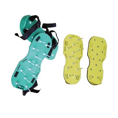Lawn Care Routine with Nail-Powered Aerator Sandals For a Healthier Yard