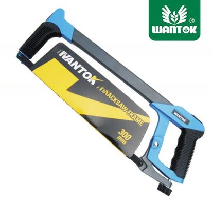Blue Aluminium Round Tubular Hack Saw Frame for Heavy-Duty Cutting