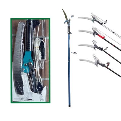 OEM Supported 2.8M Pole Tree Pruners with Telescopic Metal Handle and Chrome Plating Finish
