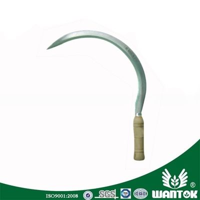 45 Steel or Rail Steel Blade Material SI45 Sickles with Wood Handle