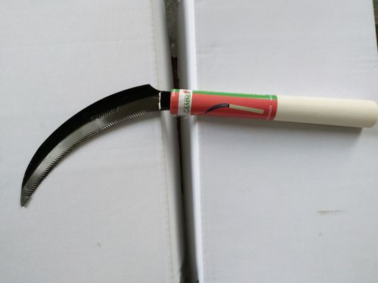 DIY Grade Sickle with Wooden Handle and Polished Finish