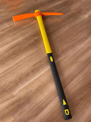 Sturdy Machine Forged Pickaxe for Agriculture Black or Dark Green and Rail Steel