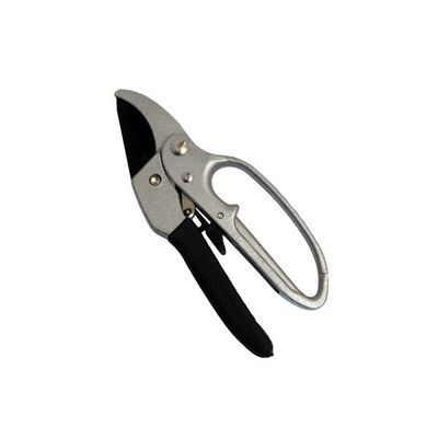 Aluminium Ratchet Pruning Shears Soft Grip Plastic Handle for Precise Garden Trimming