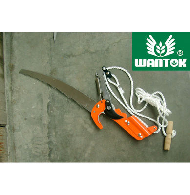 Effortlessly Trim Branches with Steel Curved Extendable Tree Pruner Telescopic Pole Saw