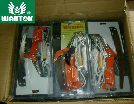 Effortlessly Trim Branches with Steel Curved Extendable Tree Pruner Telescopic Pole Saw