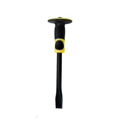 Professional Masonry Chisel With Hand Guard 12 inches Heavy Duty Flat End Rock Chisel