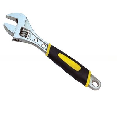 Metric Rubber Handle Drop-Forged Adjustable Wrench for OEM Customization and Support