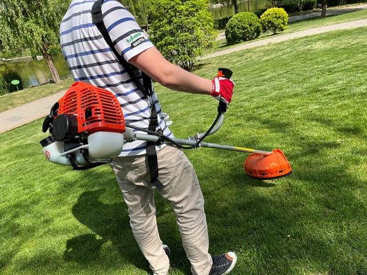 35.8CC Gas 2-Cycle 2-in-1 Brush Cutter and String Trimmer 17&quot; Cutting Width