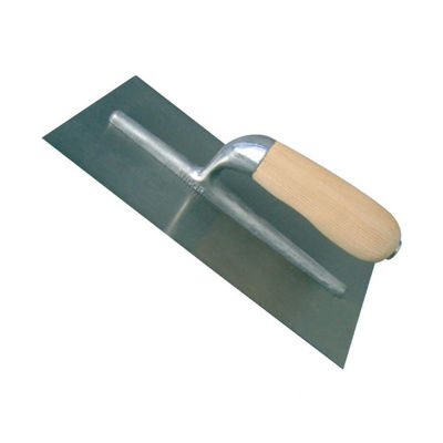 Carbon Steel Stainless Steel Wood Grip Plastering Trowel with Aluminium Base SQUARED