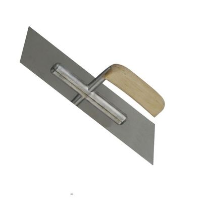 Wooden Handle 280x100mm Stainless Steel Plastering Trowel for Construction Projects